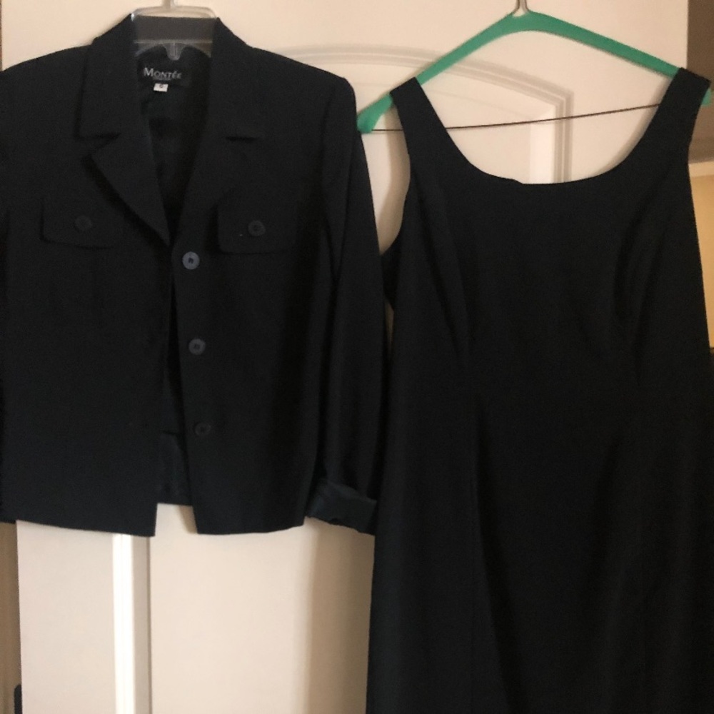 Short black dress w jacket (open to offers)
